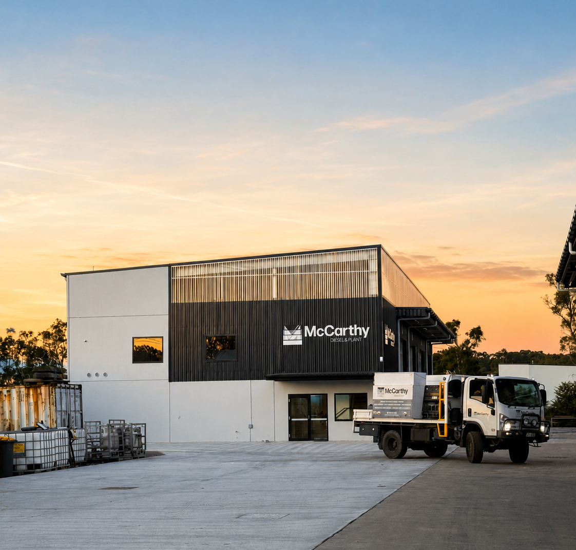 McCarthy Diesel and Plant workshop at golden hour